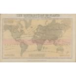 Rare James Reynolds Antique Distribution of World Plants.