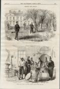 Dublin Steam Ship Company Stores Ireland 1870 Antique Print.