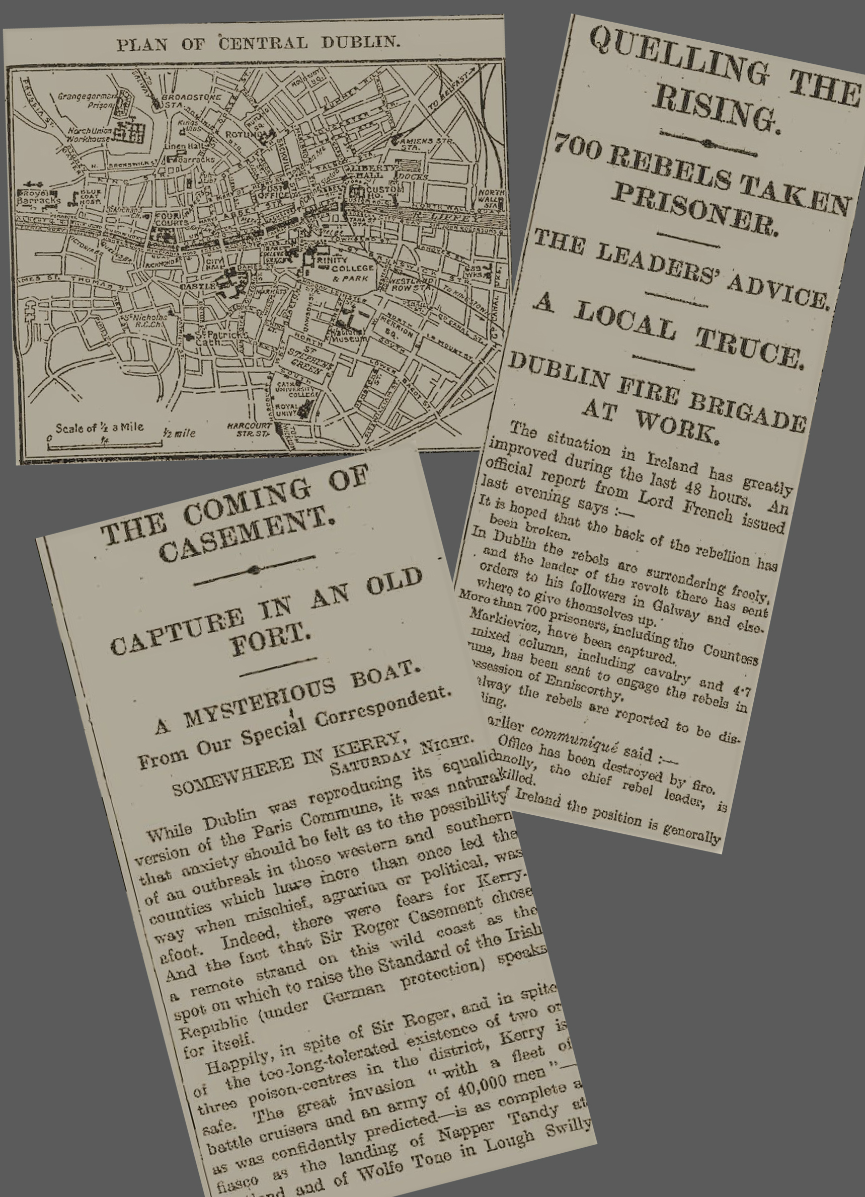 Easter Rising 1916 Newspaper Sinn Fein Rebels Take Over Key Areas of Dublin City. - Image 4 of 5