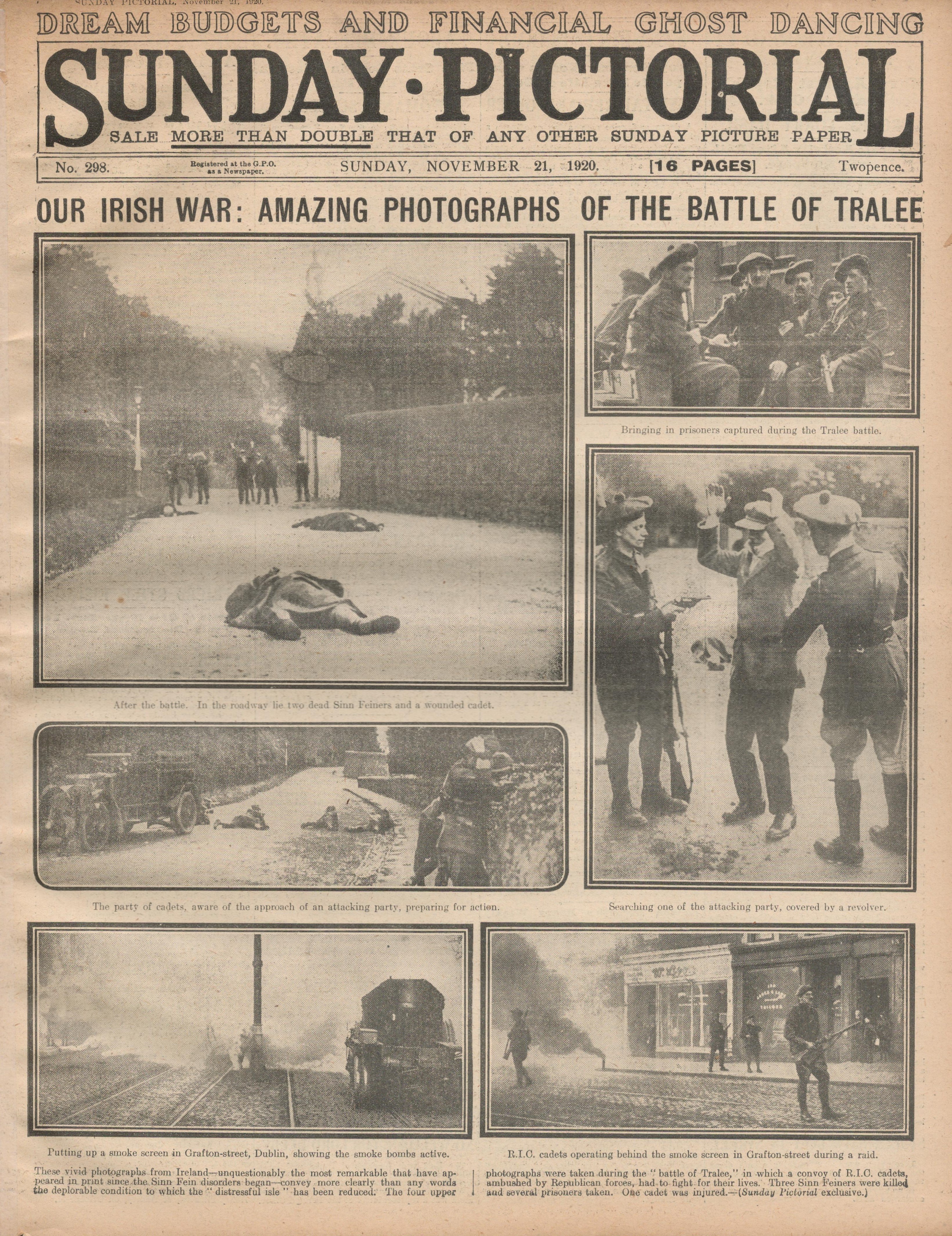 Battle of Tralee Irish War of Independence Sinn Fein Fake News Story 1920