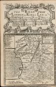 Britannia Depicta E Bowen c1730 Map Hull, Beverley, Bridlington, Flamborough Head.