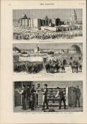 Dinners for the Suspects Kilmainham Gaol Ireland 1881 Antique Print.