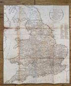 England & Wales Part of Scotland 1808 Colonel Patterson Antique Map.