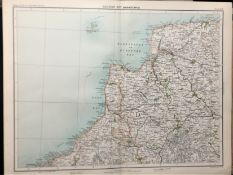 Victorian 1897 Map Cornwall Bude Padstow Tintagel Port Isaac Etc.