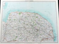 Victorian 1897 Map Great Yarmouth Lowestoft Kings Lynn Norwich Etc.