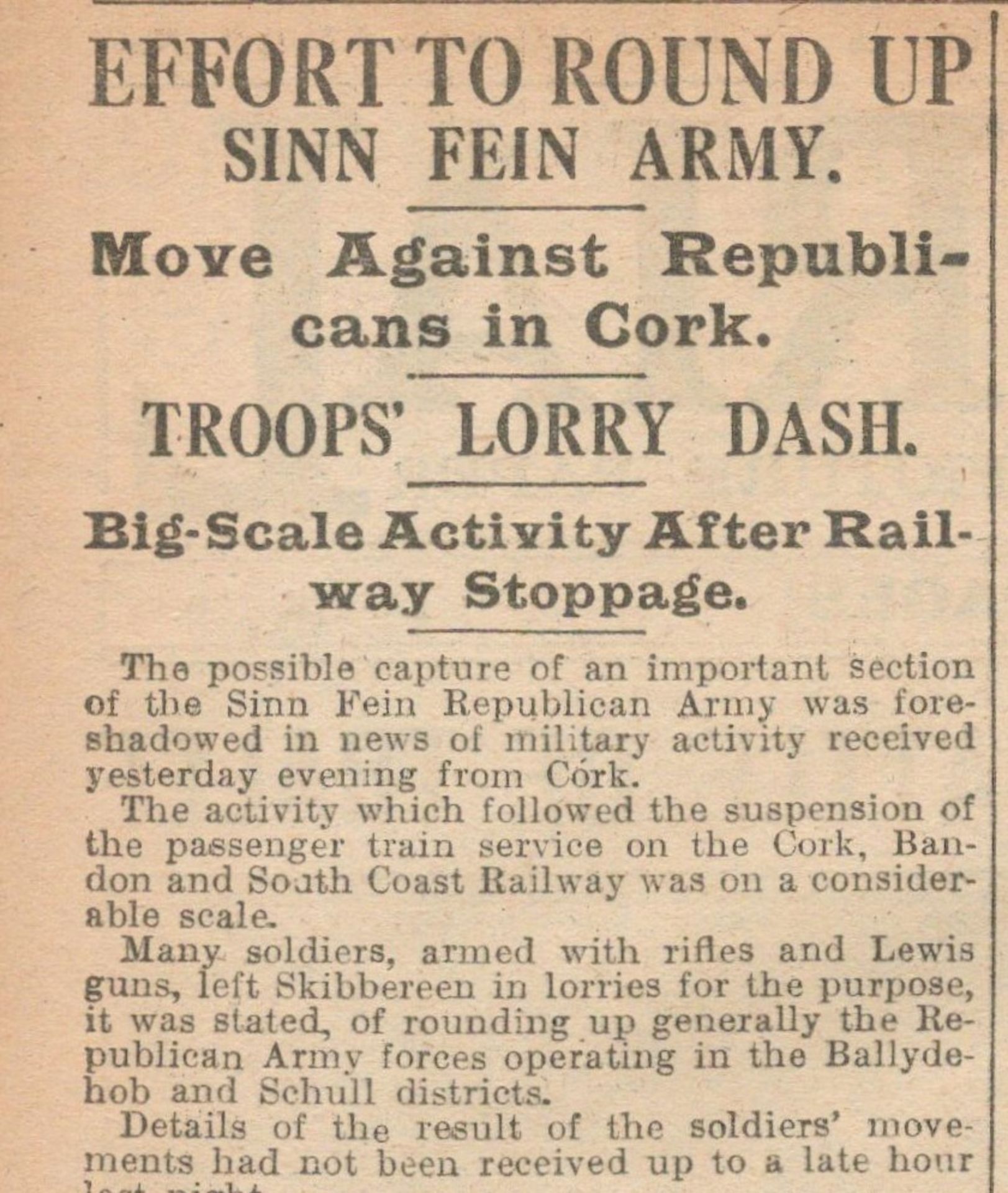 Battle of Tralee Irish War of Independence Sinn Fein Fake News Story 1920 - Image 4 of 6