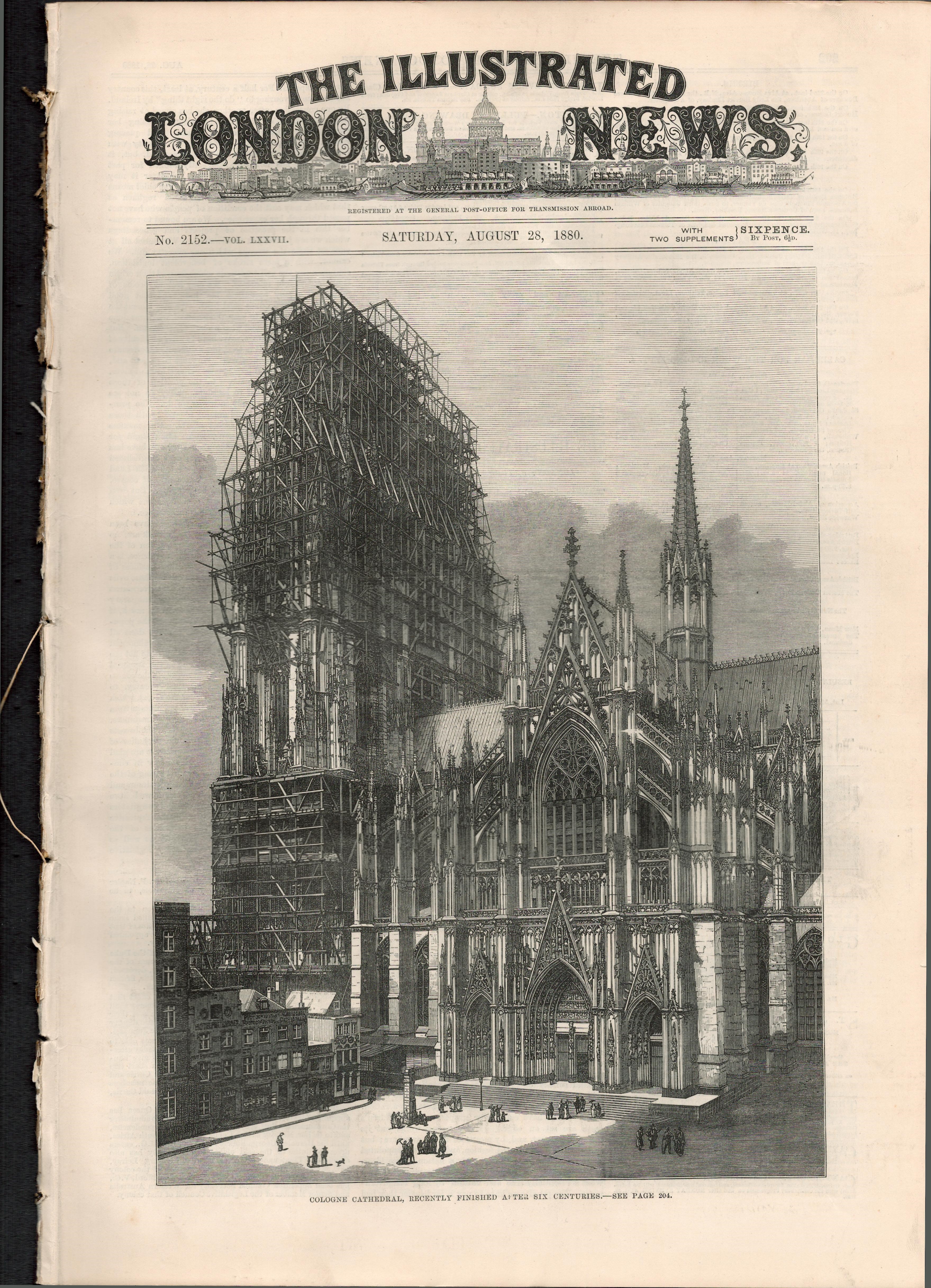 Irish Home Rule Glasgow City Centre Riots Antique 1880 Newspaper - Image 3 of 3