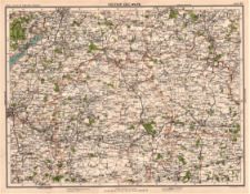 Victorian 1897 Map North Wessex Downs Cotswolds Bristol Oxford Gloucester Wiltshire.