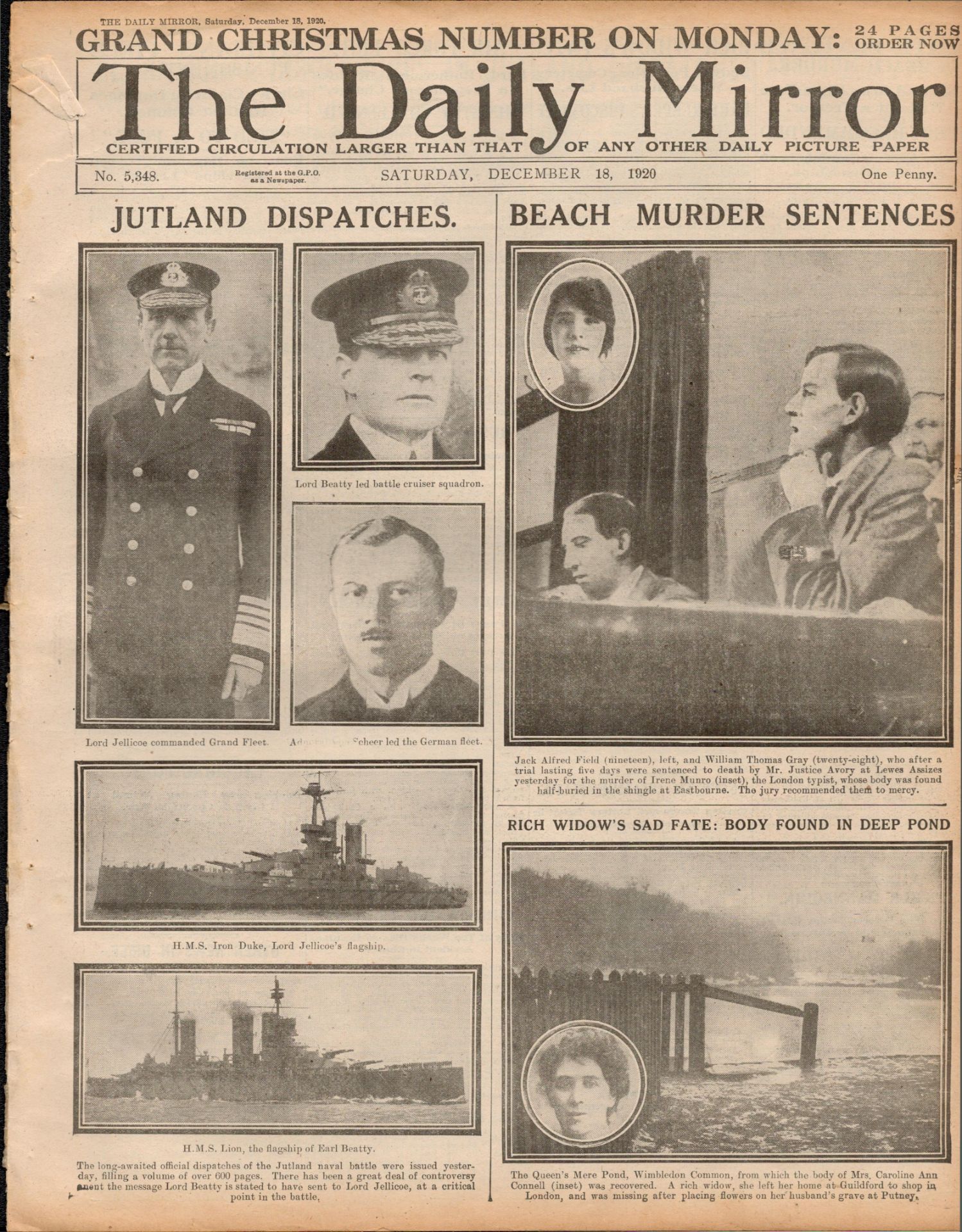 Irish War of Independence List of British Casualties 1920 Newspaper. - Image 2 of 2