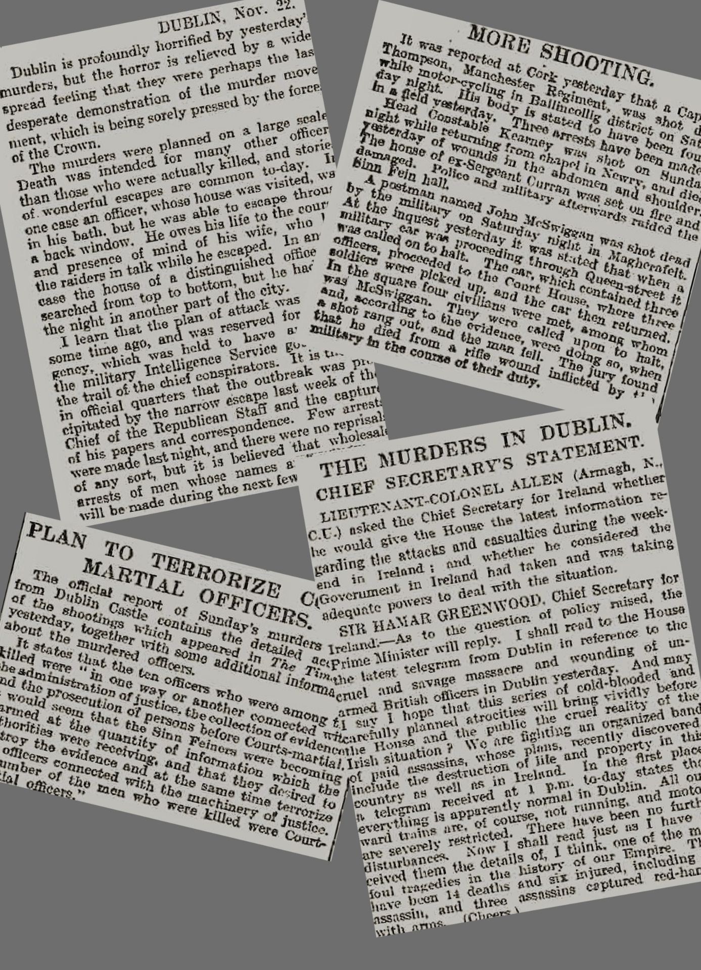 Ireland 1920 Bloody Sunday Michael Collins Croke Park Massacre Black & Tans - Image 3 of 5