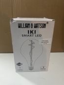 William And Watson Large Smart Bulb. RRP £29.99 - Grade U