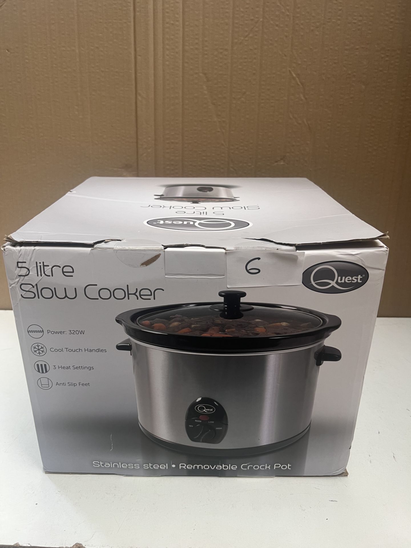 Quest 5L Slow Cooker. RRP £49.99 - GRADE U