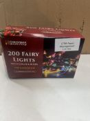 Christmas Workshop 200 Coulored Fairy Lights. RRP £19.99 - Grade U