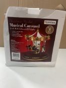 Christmas Workshop Christmas Market Musical Carousel. RRP £39.99 - Grade U