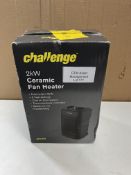 Challenge 2KW Ceramic Fan Heater. RRP £24.99 - GRADE U