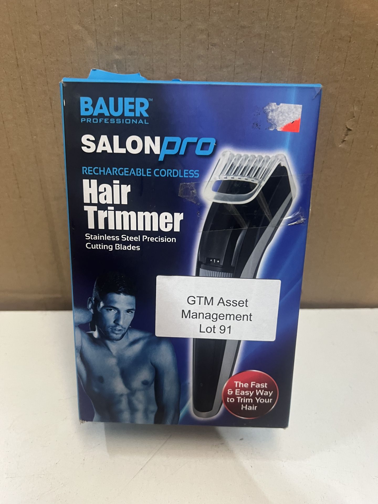 Bauer Salon Pro Cordless Hair Trimmer. RRP £34.99 - Grade U