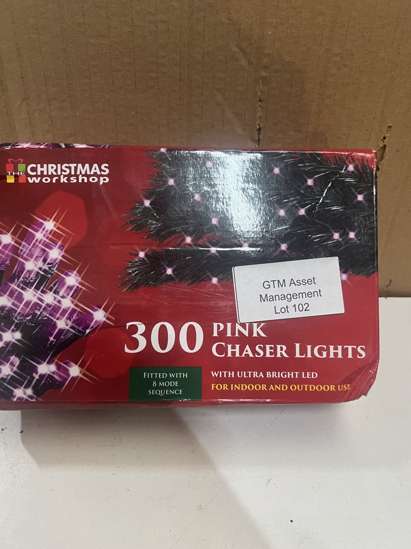 Christmas Workshop 300 Pink Chaser Lights. RRP £24.99 - Grade U