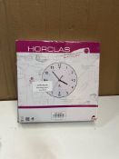 Horclas Wall Clock. RRP £14.99 - GRADE U