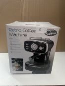Quest Retro Coffee Machine. RRP £99.99 - GRADE U