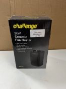 Challenge 2KW Ceramic Fan Heater. RRP £24.99 - GRADE U