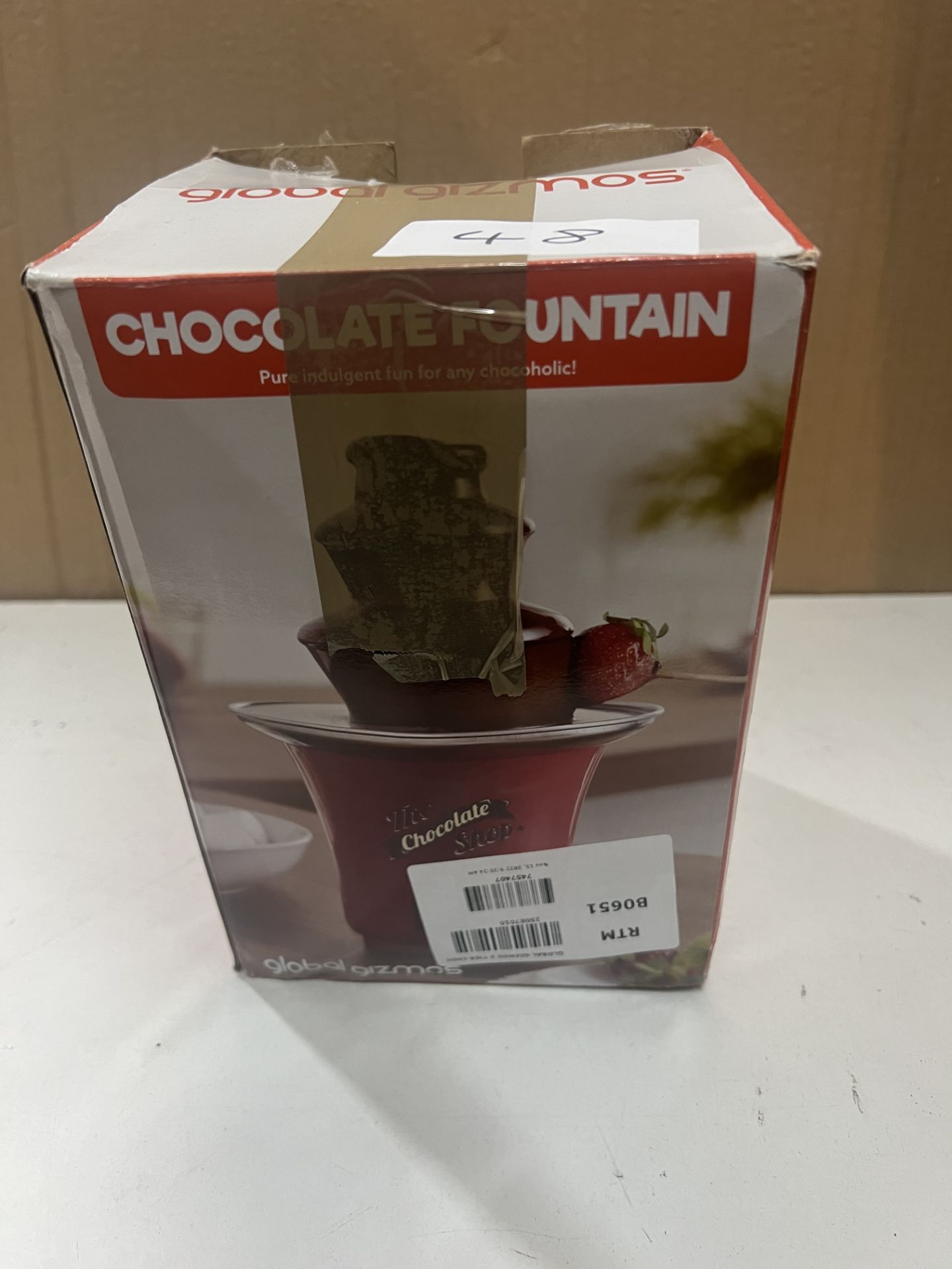 Global Gizmos Chocolate Fountain. RRP £29.99 - Grade U