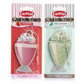 60 x Carplan MILKSHAKES Air Freshener