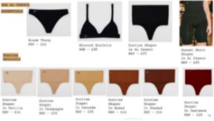 20 x Pieces Of Springsummer Shapewear Thongs In Various Sizes