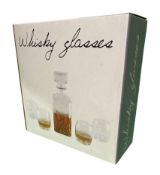 Whiskey Decanter And 4 Glasses RRP £34.95 Each.