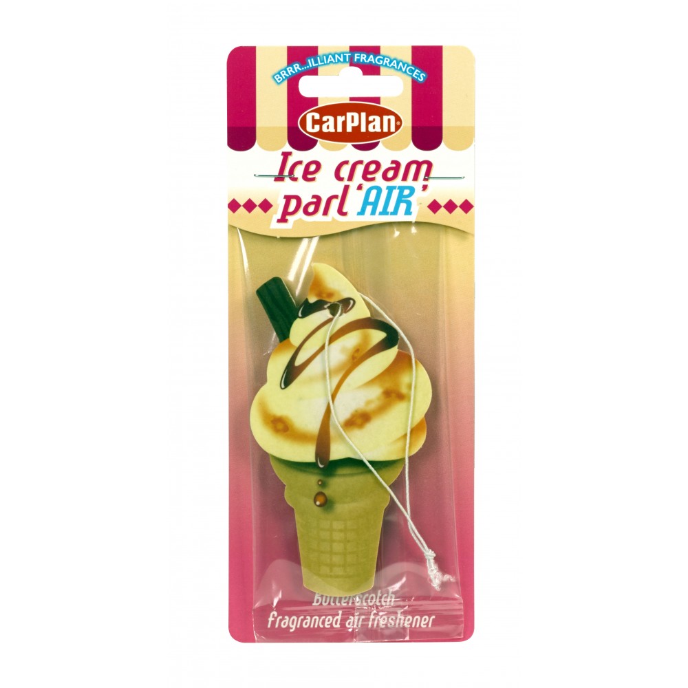 60 x Carplan Ice Cream Parl Air Butterscotch Air Fresheners RRP £1.99 Each