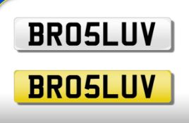 BR05LUV Bros Luv Brother Brotherly Love Film Cherished Private Number Plate 786