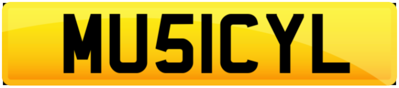 MU51 CYL Sounds Like Musical Music Cabaret Live Act Private Number Plate 786