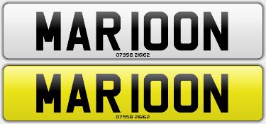 MAR LOON MARIO ON MAROON MAROONED MARION MARLON brando jamaica number plate