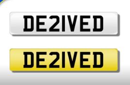 DE21 VED Derives Develop Evolve Reason Obtain Cherished Private Number Plate 786