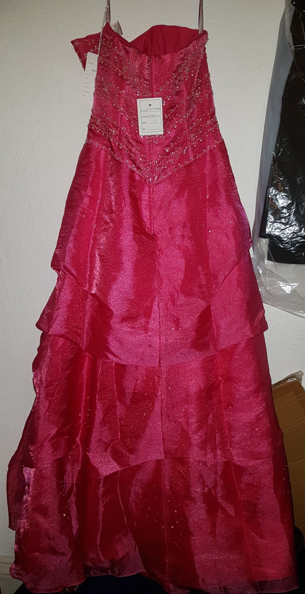 Brand New Red Berkeley Prom Dress Size 12 - Image 2 of 3