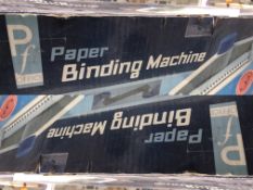 Paper Binding Machine.