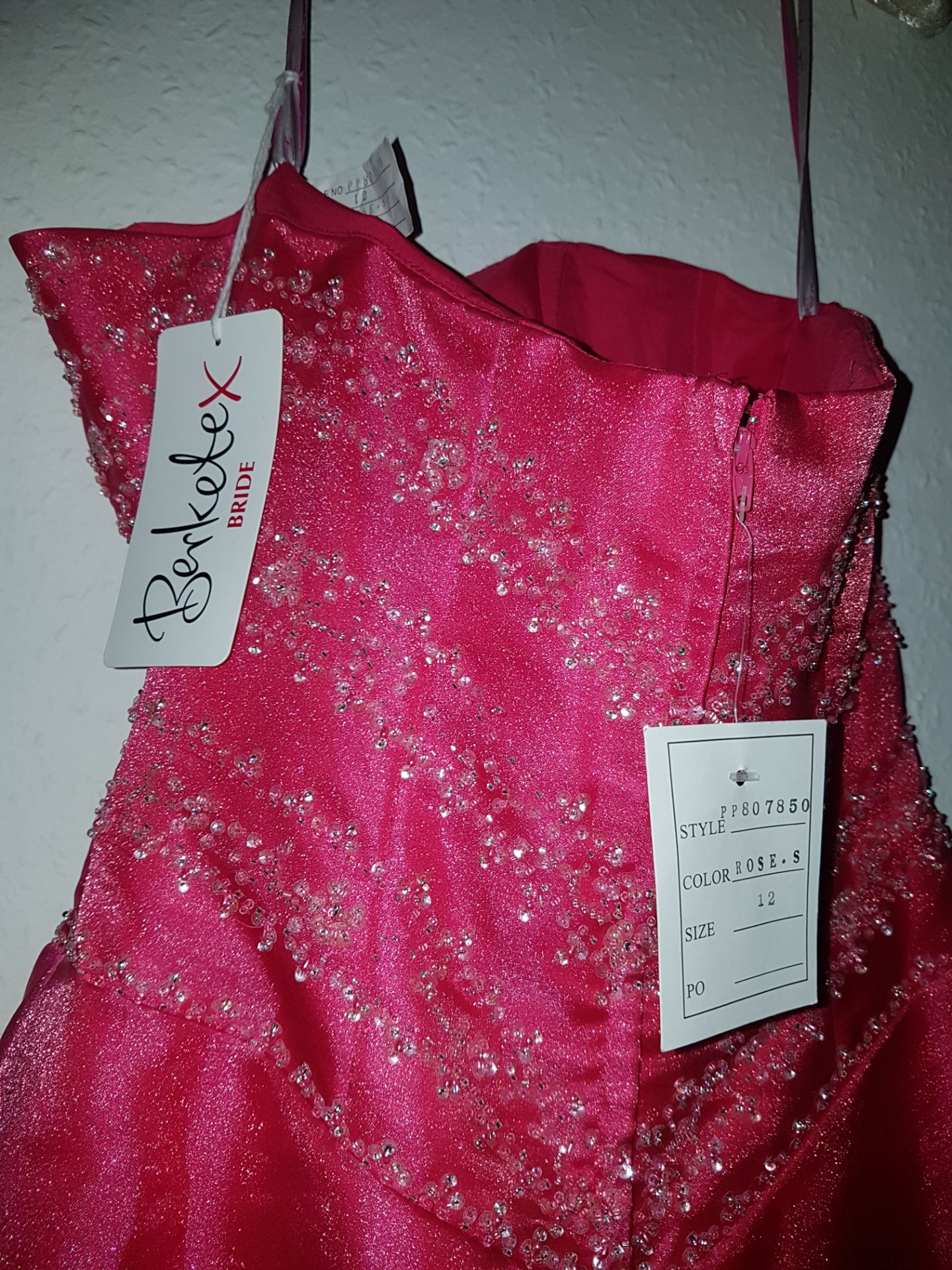 Brand New Red Berkeley Prom Dress Size 12 - Image 3 of 3