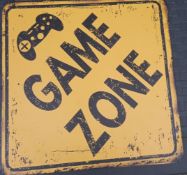 2 Brand New Game Zone Design Metal Sign.