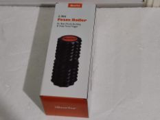 iBaseToy 2-In-1 Foam Roller for Muscle Building & Deep Tissue Trigger