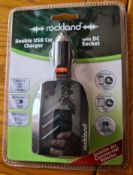 40 x Brand New Rockland Commercial Car Chargers RRP £15.99 Each