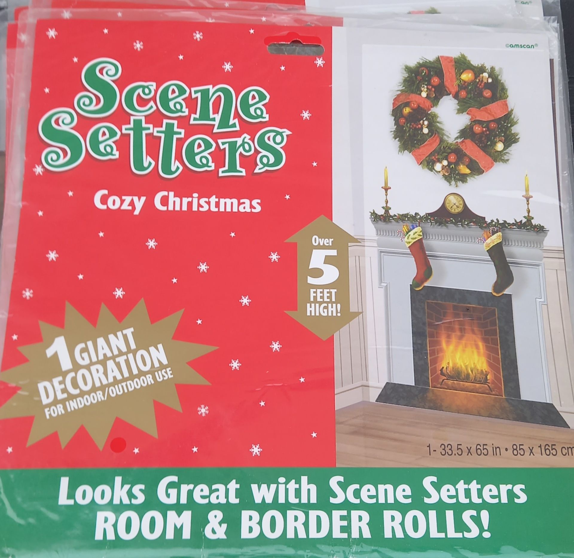 6 Scene Setters Cosy Christmas Design Giant Decoration.