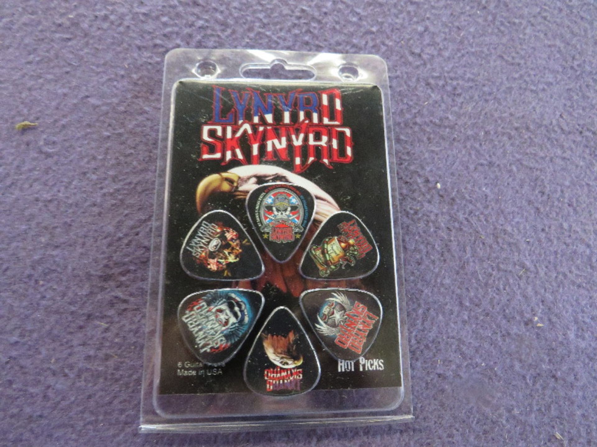 5 x Packs of 6 Guitar Picks Including The Beatles and Lynyrd Skynyrd Brand New