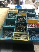 Metal Trade Case of Various Screws.