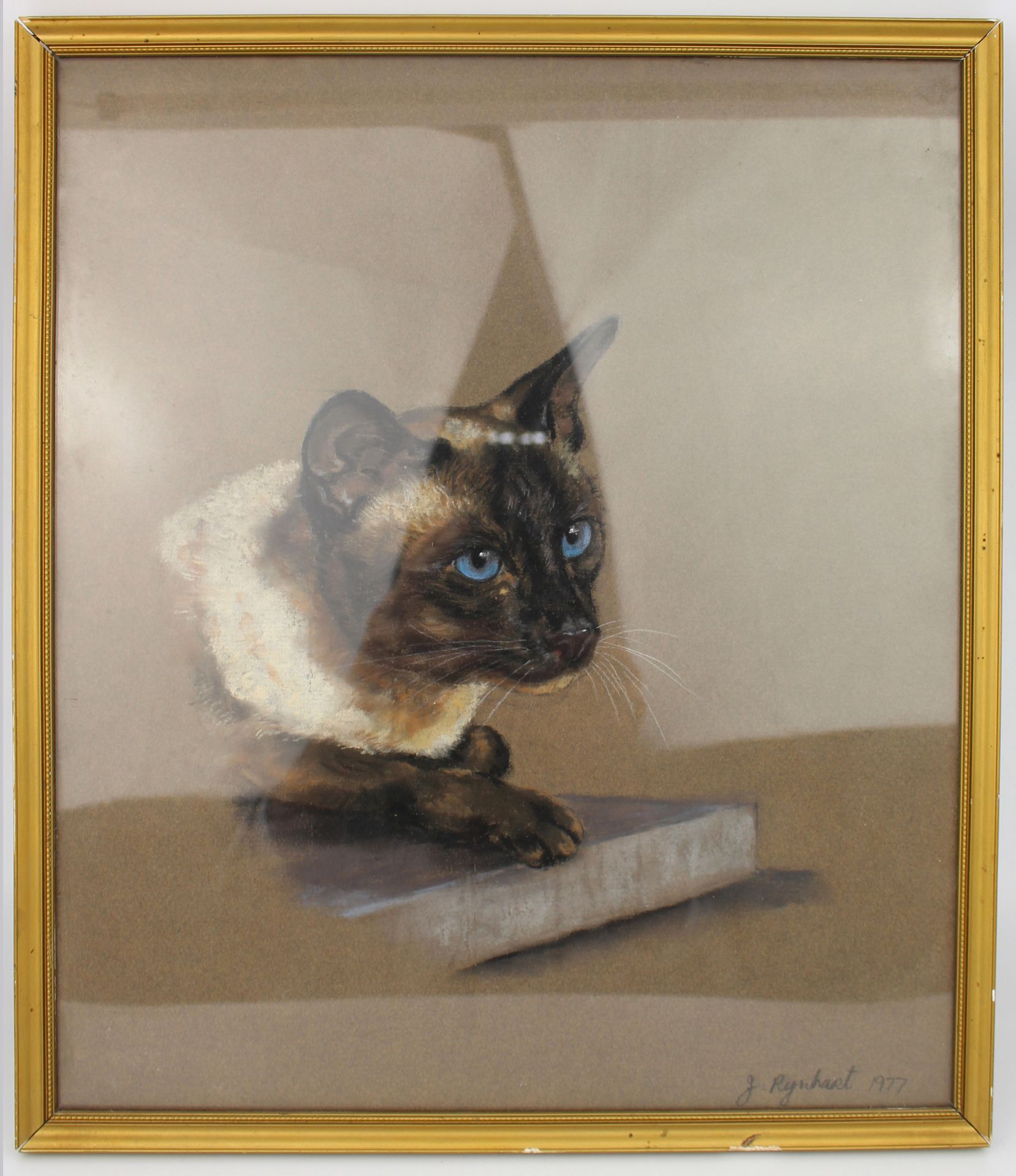 Pair of Original Pastel Animal Portraits by Jeanne Rynhart (1946-2020) - Image 2 of 7