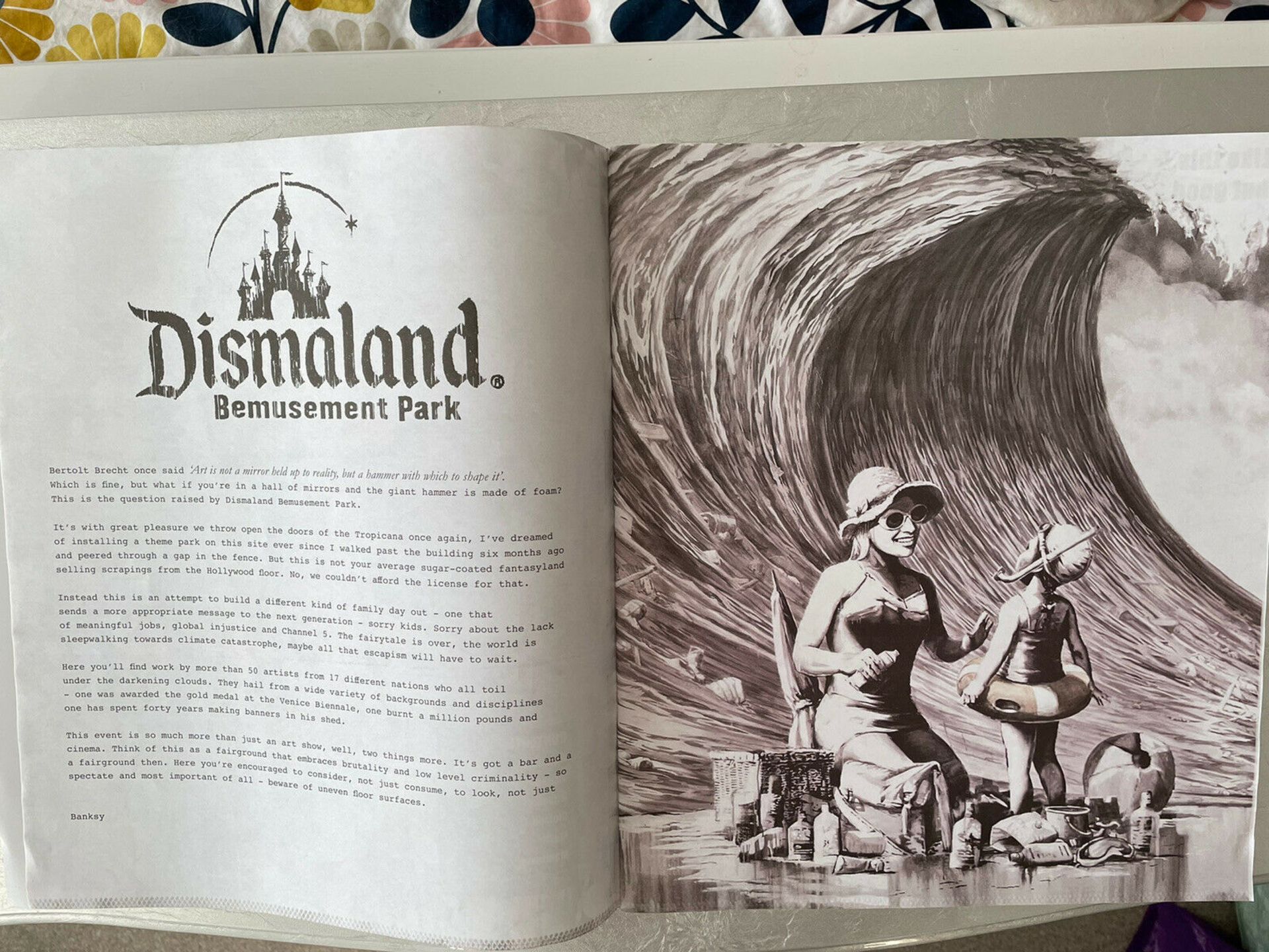 Six WSM Dismaland Bemusement Park Souvenirs including found Banksy ‘free art’ 2015 - Image 10 of 15