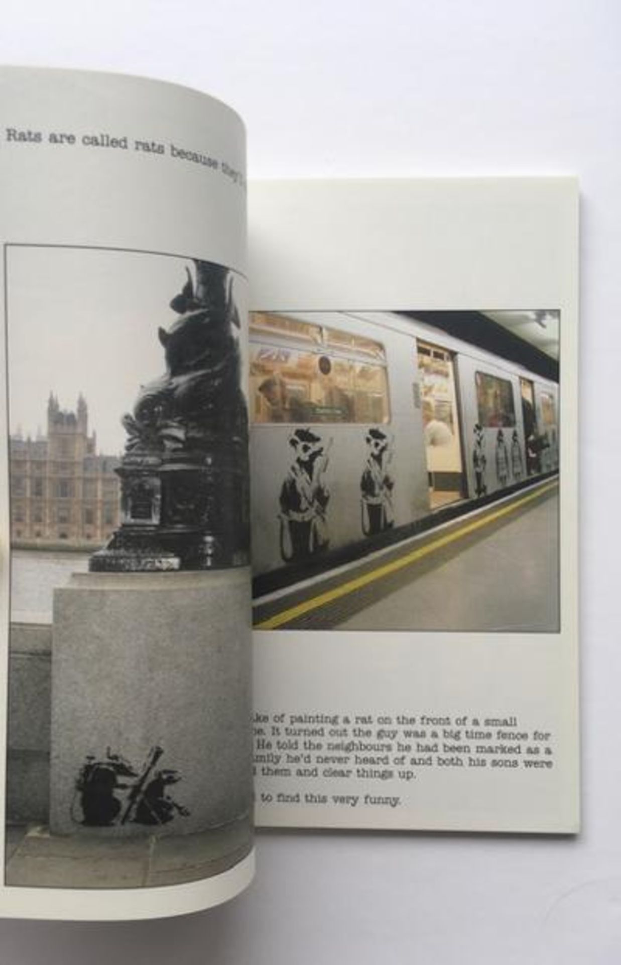 Banksy 3 Self Published Books 1st Ed 2001-04 and Rare Banksy Crude Oils Postcard Set 2005 - Image 5 of 16