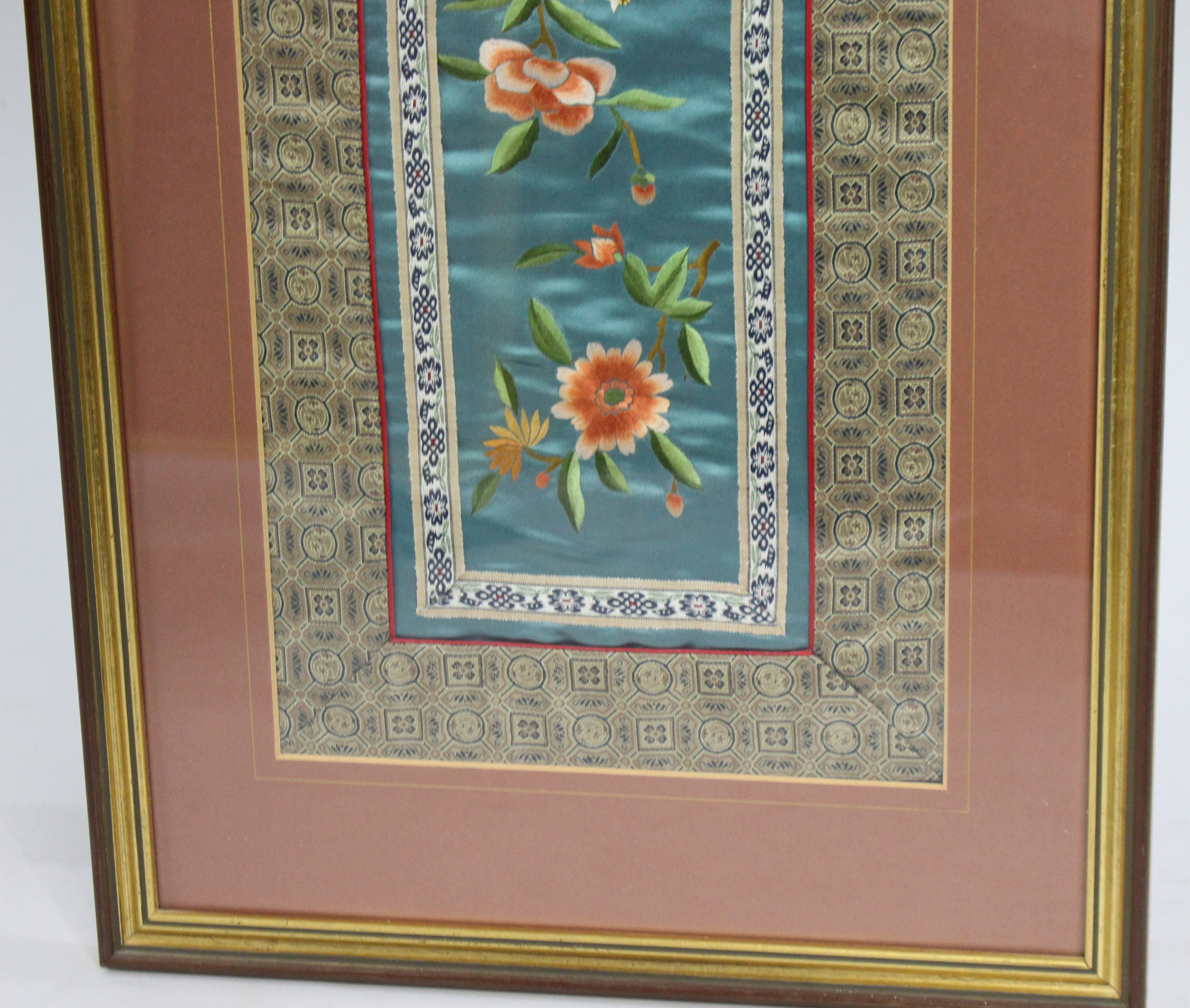 Fine Chinese Silkwork Panel in Gilt Frame - Image 5 of 6