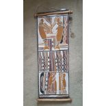 Original Aboriginal Art Bark Painting Dugong & First People Marawili (Yolngu) NT