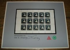 James Cauty - CNPD001-1VIC – (Black) SIGNED & MOUNTED MINT SHEET No. 18/50 - CNPD (2005)