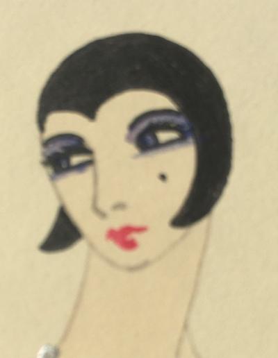 Erté, ART DECO 'Elegant lady' circa 1930's SilkScreen Pint by Romain de Tirtoff 1892-1990 - Image 3 of 8