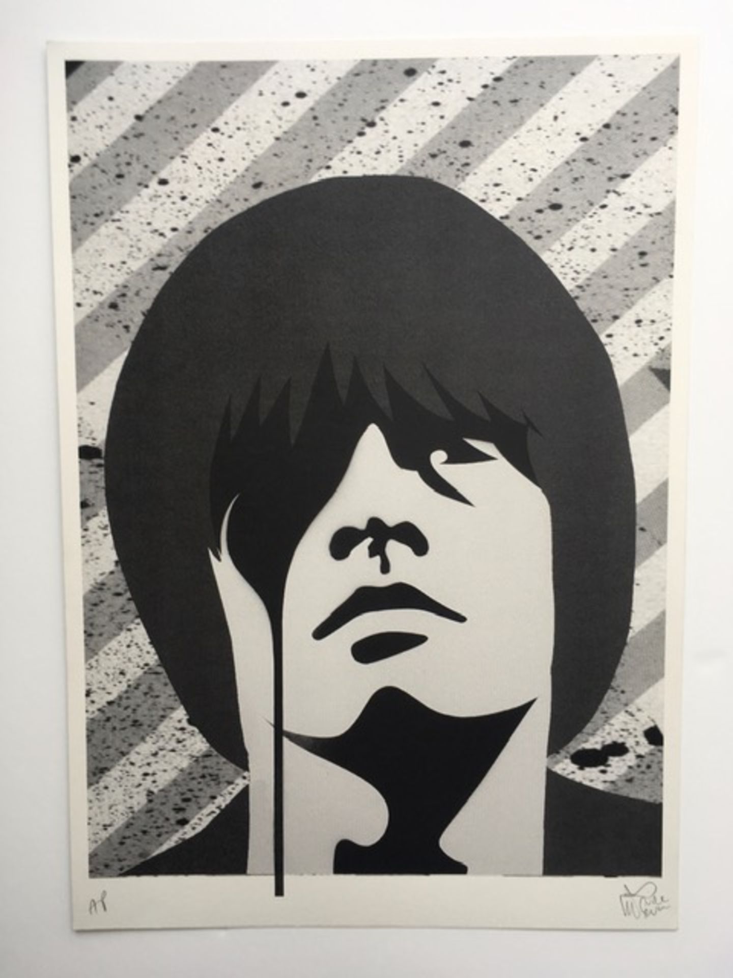 PURE EVIL(English 1968)Screenprint Brian Jones of the Rolling Stones who tragically was found dea... - Image 3 of 8